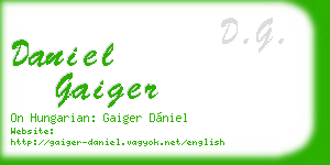 daniel gaiger business card